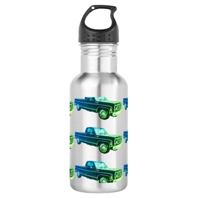 Pickup Truck  Stainless Steel Water Bottle (Front)