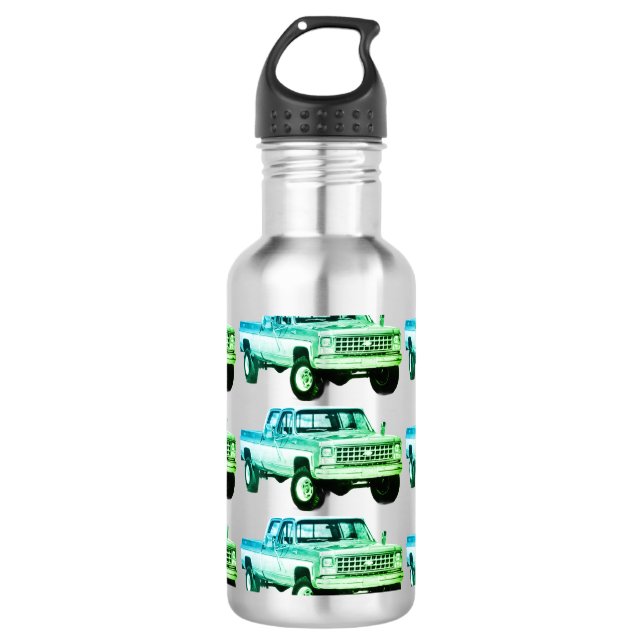 Pickup Truck  Stainless Steel Water Bottle (Front)