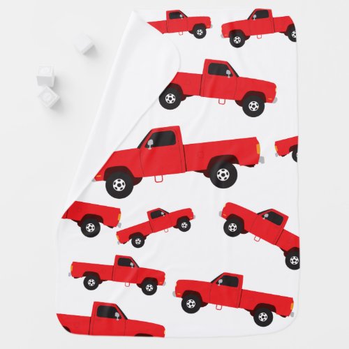 Pickup Truck Transportation Trucks Baby Blanket