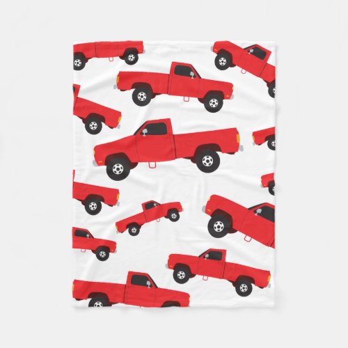 Pickup Truck Transportation Trucks Fleece Blanket