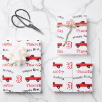 Dump Truck Construction Trucks Wrapping Paper