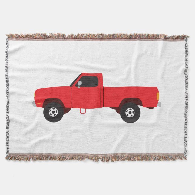 Pickup Truck Transportation Trucks Throw Blanket (Front)