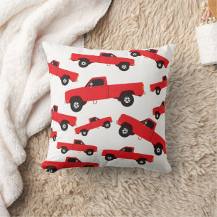 Pickup Truck Transportation Trucks Throw Pillow
