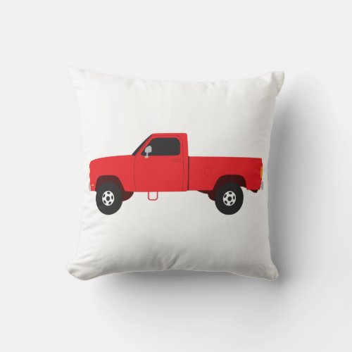 Pickup Truck Transportation Trucks Throw Pillow