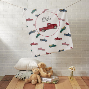 Pickup Trucks Cute Vehicles Car Transportation  Baby Blanket