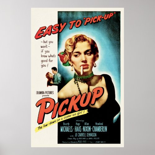 Pickup _ Vintage 1951 Film Noir Movie Poster