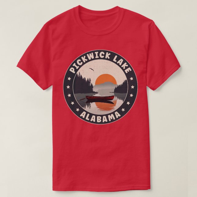 Pickwick Lake Alabama Sunset TShirt (Design Front)