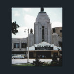 Pickwick Movie Theatre Park Ridge Watercolor Art Canvas Print<br><div class="desc">The Pickwick Theatre in Park Ridge Illinois, a suburb of Chicago is an art deco movie palace designed by Roscoe Harold Zook, William F. McCaughey, and Alfonso Iannelli . It opened in 1928 as a Vaudeville stage and movie theatre. It was placed on the National Register of Historic places in...</div>