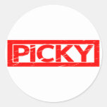 Picky Stamp Classic Round Sticker
