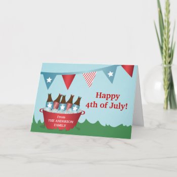 Picnic 4th Of July Greeting Card by youreinvited at Zazzle