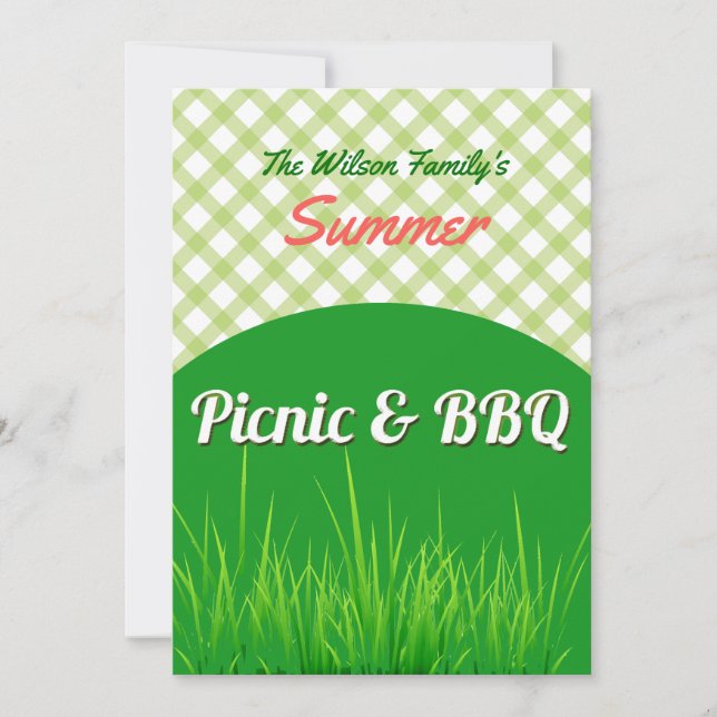 Picnic and BBQ Invitation (Front)