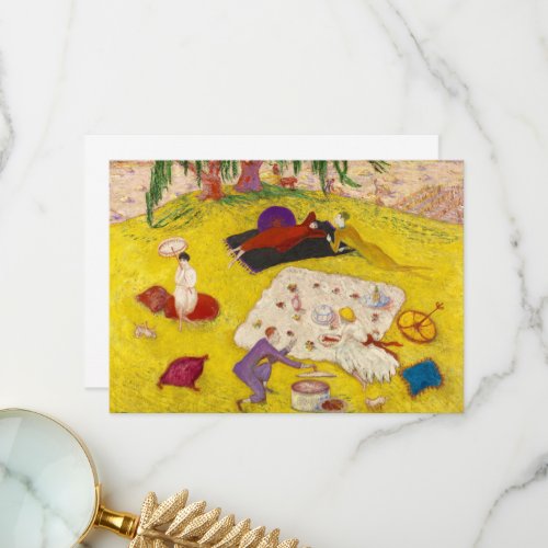 Picnic at Bedford Hills by Florine Stettheim Thank You Card