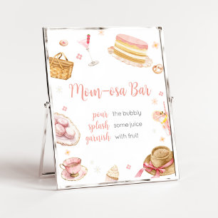 Picnic Baby Brunch Baby Shower Mom Osa Bar  Poster