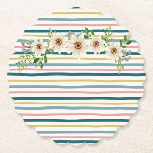 Picnic Baby Shower Paper Coaster