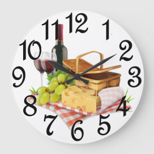 Picnic Basket Large Clock
