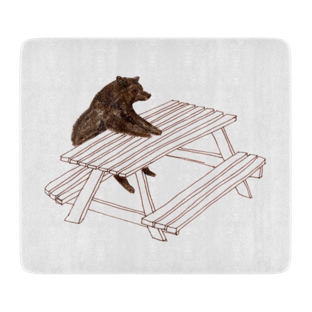 Picnic bear cutting board (Front)