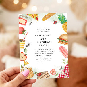Picnic Birthday Invitation