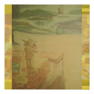 Picnic by the Seashore Concert Faux Canvas Print