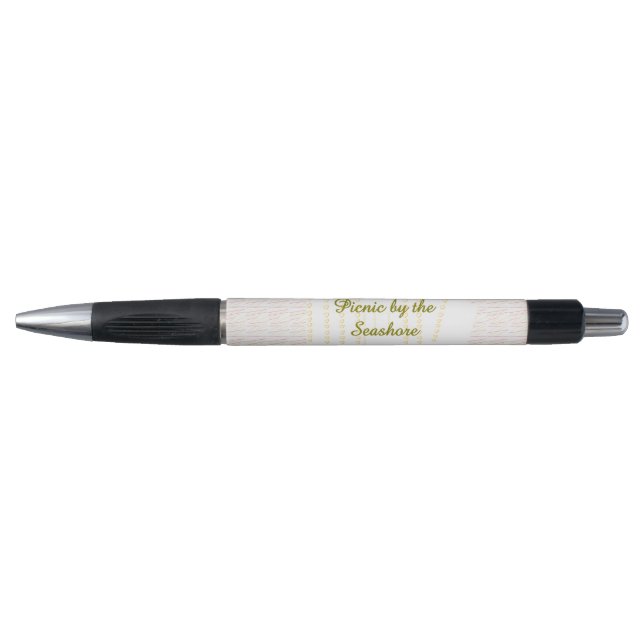 Picnic by the Seashore Heart Scroll Pen (Front)