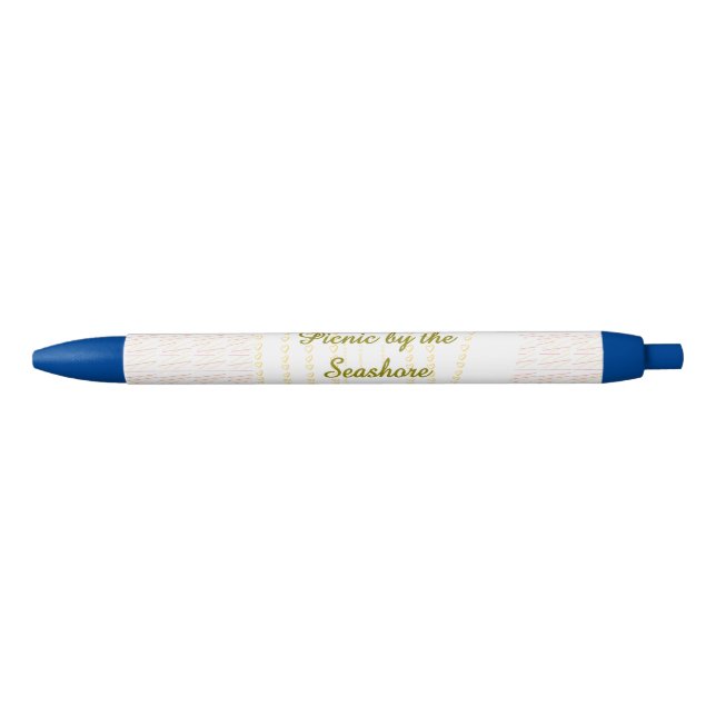 Picnic by the Seashore Heart Scroll Pen (Front)