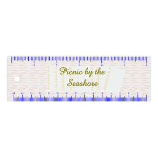 Picnic by the Seashore Heart Scroll Ruler
