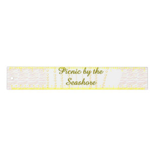 Picnic by the Seashore Heart Scroll Ruler