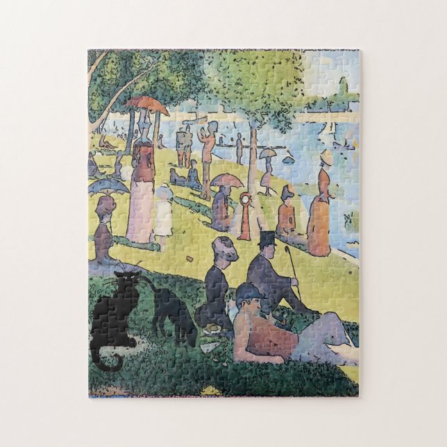 Picnic Chat Noir Jigsaw Puzzle (Vertical)