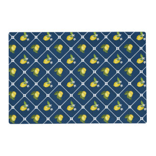  Picnic Citrus Mediterranean  Pattern  Placemat