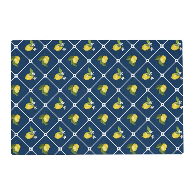  Picnic Citrus Mediterranean  Pattern  Placemat (Front)