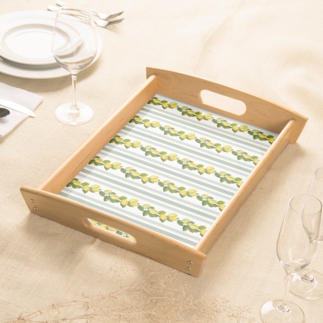  Picnic Citrus Mediterranean  Pattern  Serving Tray (Front)