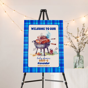 Picnic Cloth Baby Q Baby Shower Foam Board