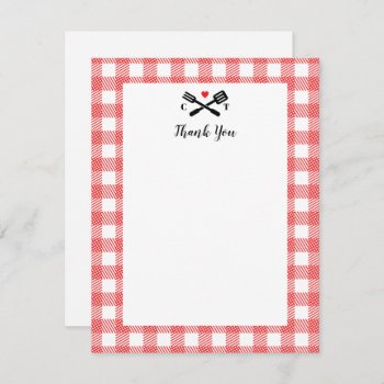 Picnic Cloth Bbq Thank You Note by 2BirdStone at Zazzle