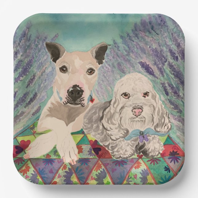Picnic Dogs Paper Plates (Front)