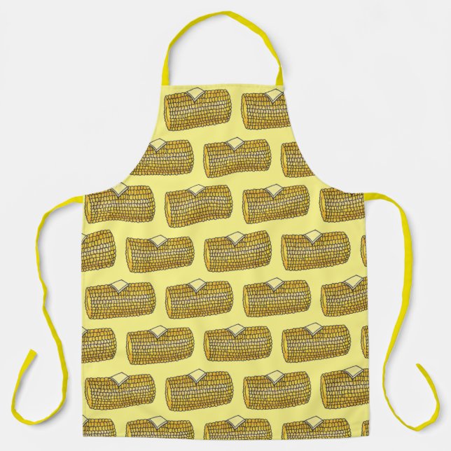 Picnic Family Reunion Cookout Corn on the Cob Apron (Front)