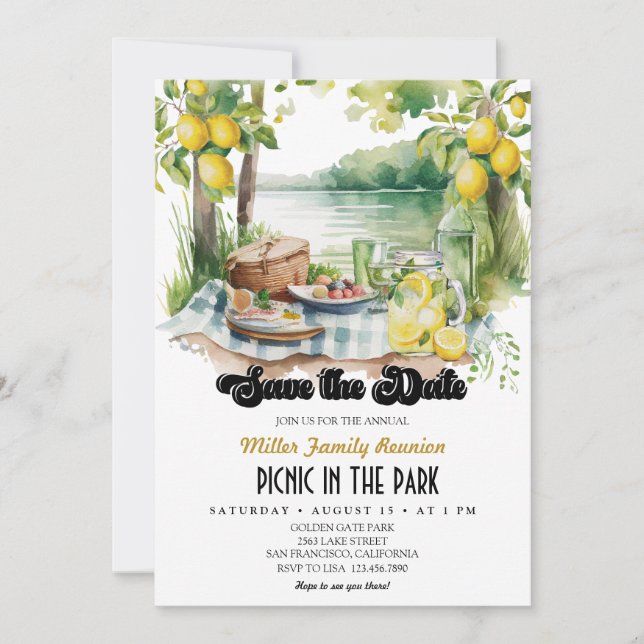 Picnic | Family Reunion Invitation (Front)