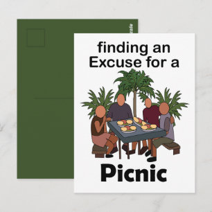 Picnic Finding An Excuse For A Picnic Party Postcard