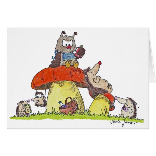 PICNIC greeting card by Nicole Janes (Front Horizontal)