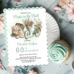 Picnic in the Park Floral 60th Birthday Party Invitation<br><div class="desc">Pretty as a picture picnic basket and floral-adorned bicycle "Picnic in the Park" 60th Birthday Party design.  Composite design by Holiday Hearts Designs.</div>