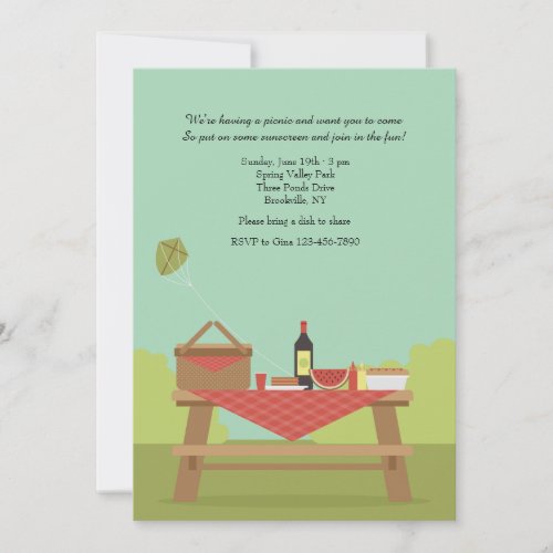 Picnic in the Park Invitation