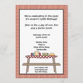 Picnic Invitation by PixiePrints at Zazzle