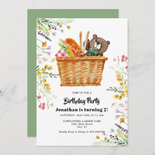 Picnic Kid Birthday Invitation