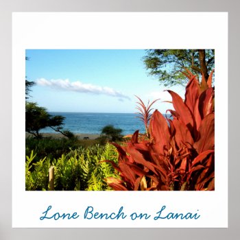 Picnic On Hawaii Poster by Rebecca_Reeder at Zazzle