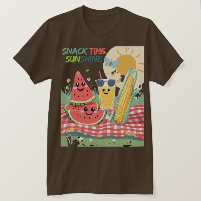 Picnic Pals – Summer Snack Squad T-Shirt (Design Front)