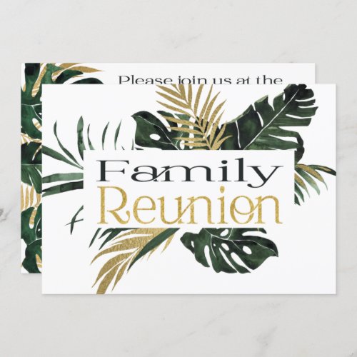 Picnic Party Family Reunion Invitation