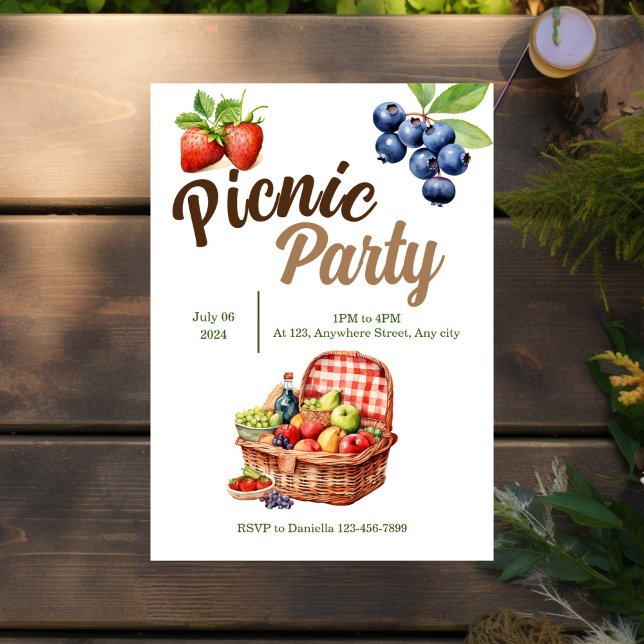 Picnic Party Invitation (Creator Uploaded)