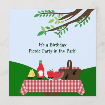 Picnic Party : Invitation by luckygirl12776 at Zazzle