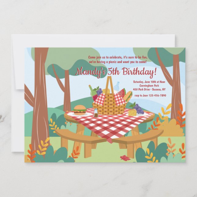 Picnic Party Invitation (Front)