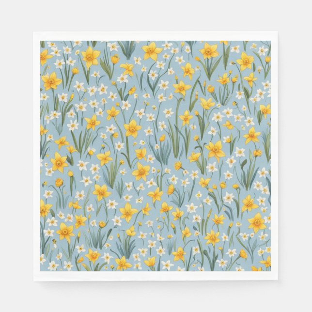 Picnic Plates - Daffodils Napkins (Front)
