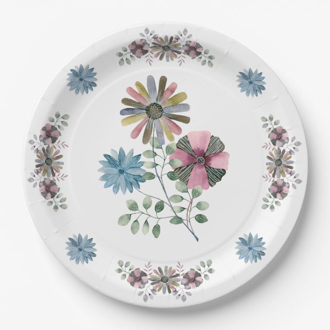 Picnic Plates - Flowers (Front)