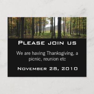 Picnic, reunion etc... invitation postcard